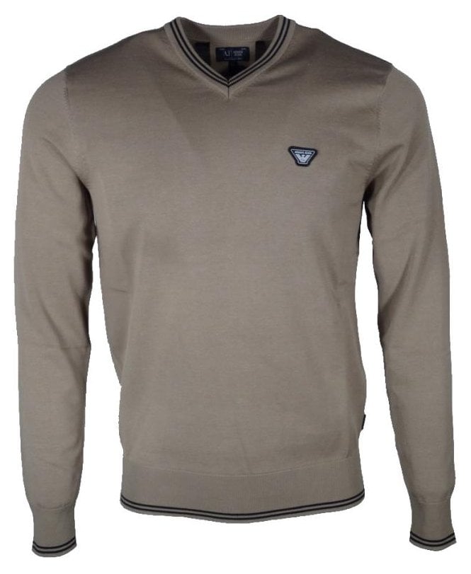 Armani Jeans Knitwear Cotton V-neck