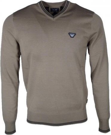 Armani Jeans Knitwear Cotton V-neck