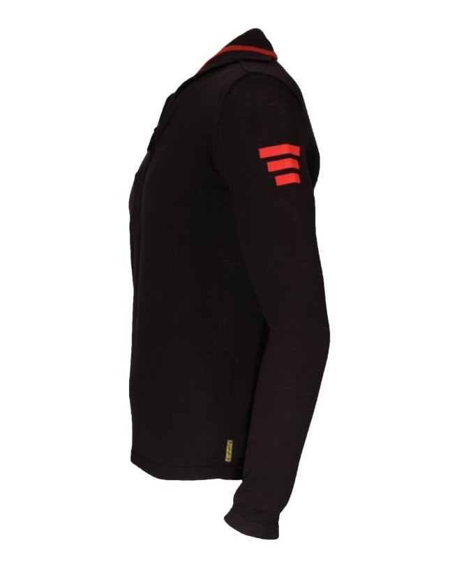 Armani Jeans Armani Knit Top V-neck Layered Collar
