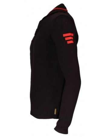 Armani Knit Top V-neck Layered Collar