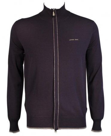 Armani Knitwear Two-way Zip-thru
