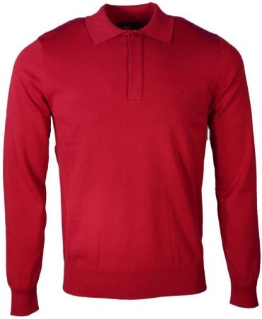 Armani Polo Classic Long Sleeve Knitted