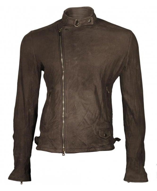 Costume National C.n.c Leather Jacket, Centre Zip Detail