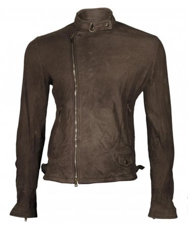 C.n.c Leather Jacket, Centre Zip Detail