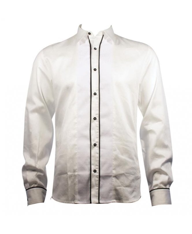 Costume National C.n.c Shirt Paneled Detaild Rib Front