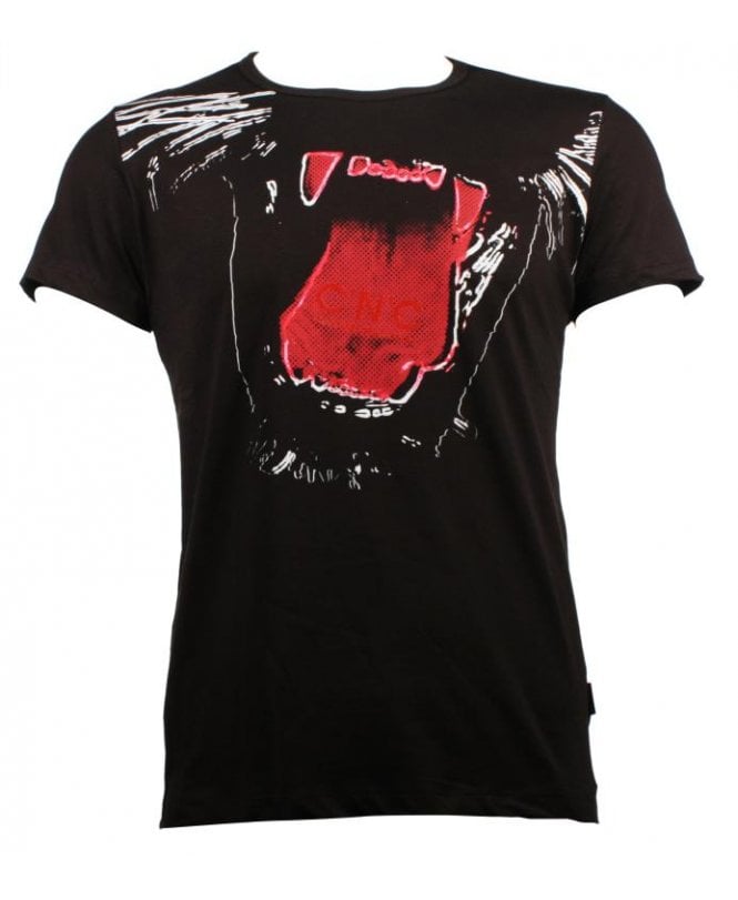 Costume National C.n.c T-shirt Large Roar Print On Front