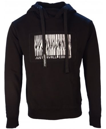 Cavalli Hooded Sweat Barcode Logo Chest