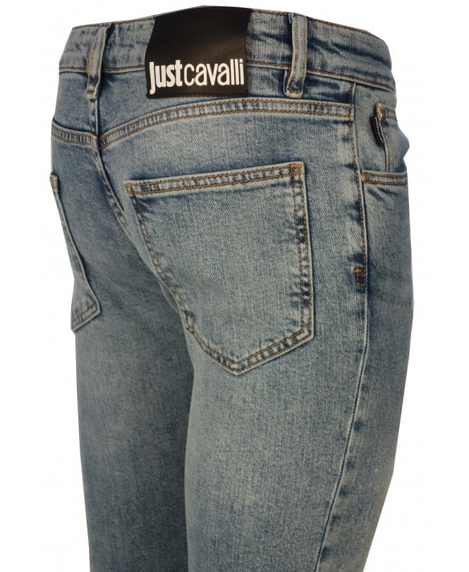 Cavalli Jeans Distressed/abrasion Denim