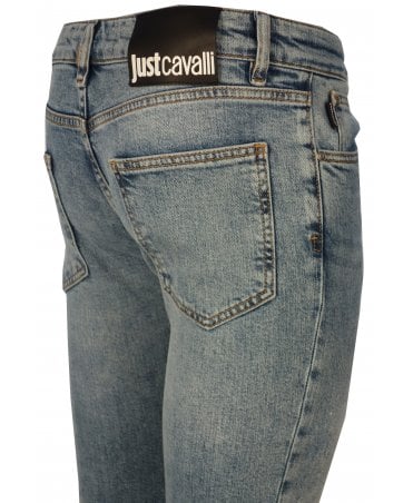 Cavalli Jeans Distressed/abrasion Denim