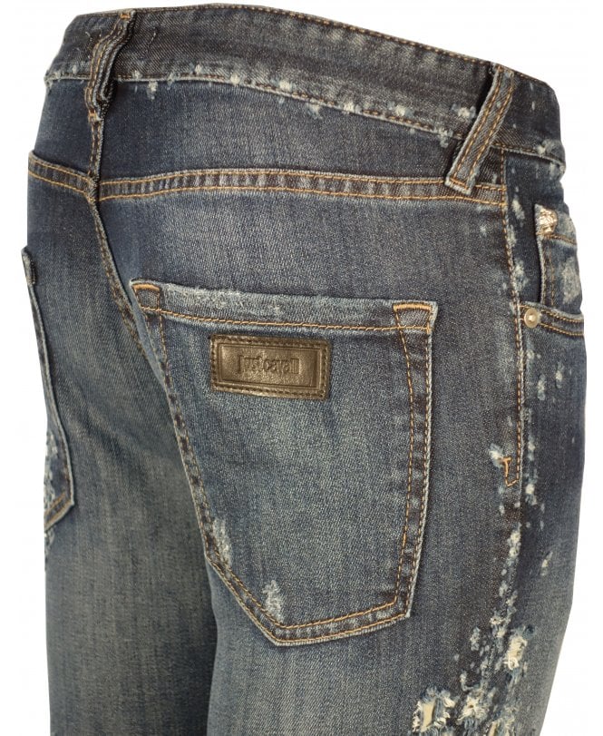 Cavalli Jeans Distressed Rip Outer Legs