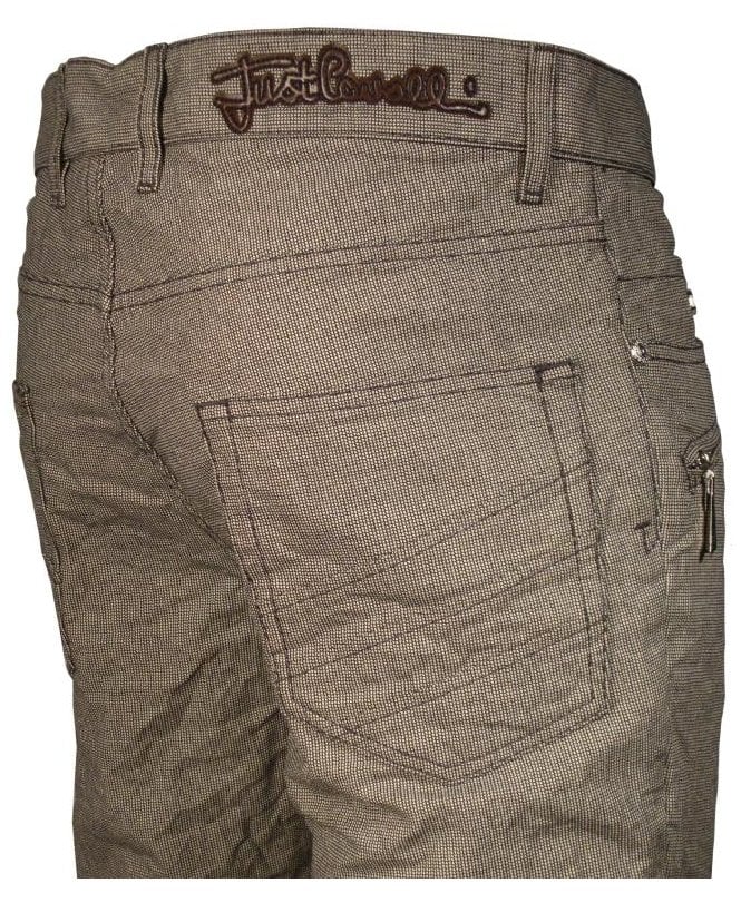 Cavalli Jeans Drill Cotton Micro Check