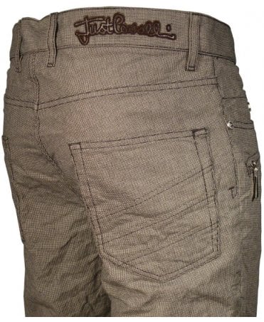 Cavalli Jeans Drill Cotton Micro Check