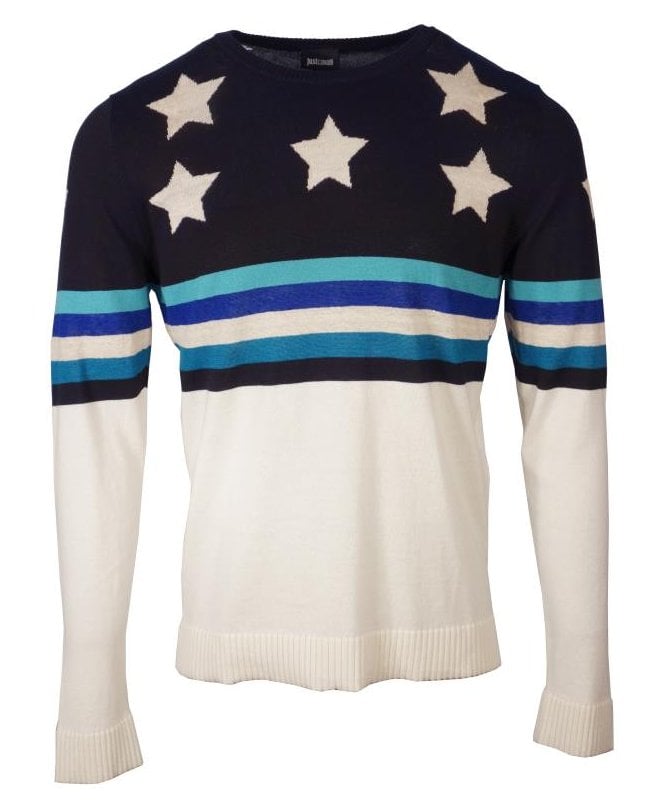 Cavalli Knitwear Stars & Stripe Light