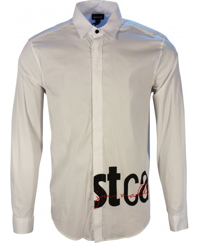 Cavalli Shirt Bold Letters/embroidery