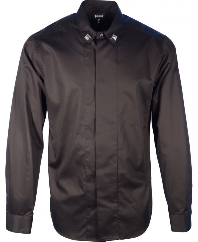 Cavalli Shirt Colar Detail Placket Front