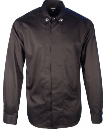 Cavalli Shirt Colar Detail Placket Front