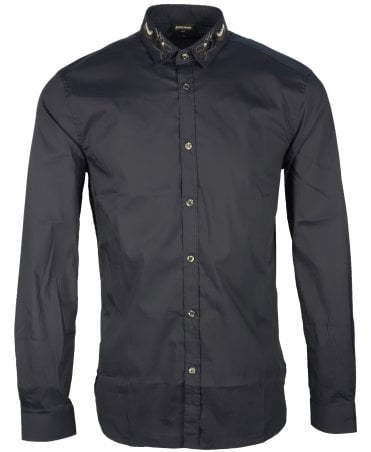 Cavalli Shirt Embroidered Collar Detail