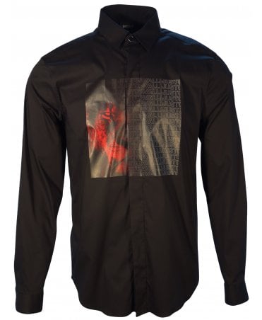 Cavalli Shirt Lion Face/logo Applique
