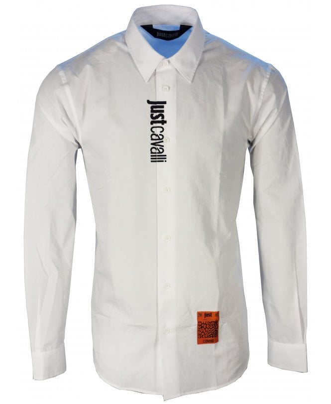 Cavalli Shirt Logo Brand Upper Placket