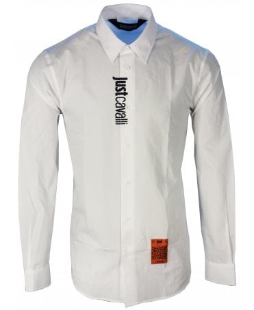 Cavalli Shirt Logo Brand Upper Placket