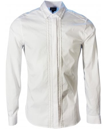 Cavalli Shirt Metalic Trim Pleat Front
