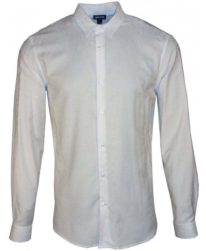 Cavalli Shirt Tonal Jaquard Pattern