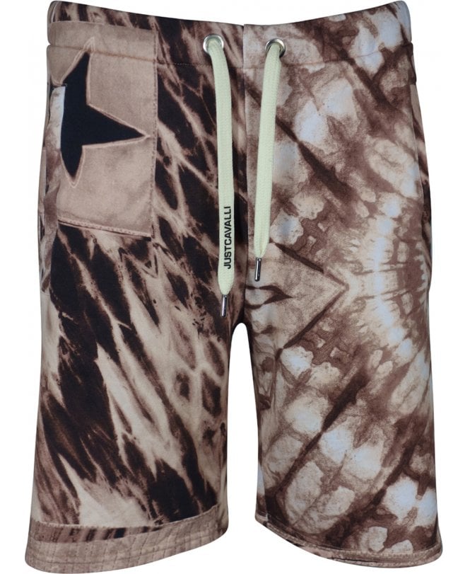 Cavalli Shorts Jersey All Over Tyedye