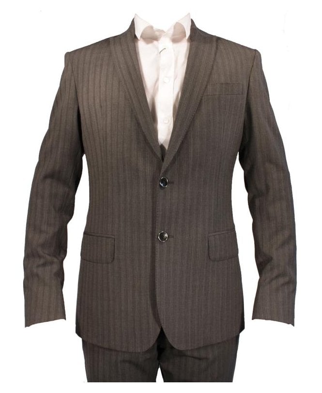 Cavalli Suit Wool Mix With Stripe