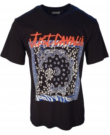 Cavalli T-shirt Bandana/brand Logo Print