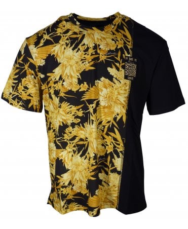 Cavalli T-shirt Jungle/panel Logo Chest
