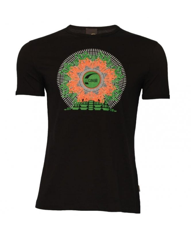 Cavalli T-shirt Large Front Print Logo