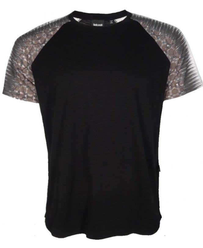 Cavalli T-shirt Raglin Printed Sleeve
