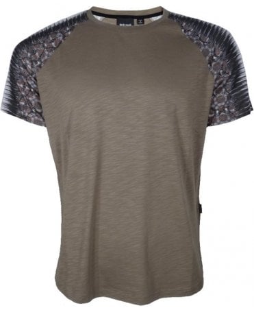 Cavalli T-shirt Raglin Printed Sleeve