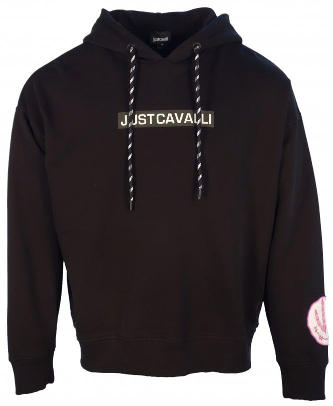 Cavalli Top Overhead Hoody Logo Strip