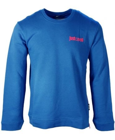 Cavalli Top/sweat Contrast Side Zip/logo