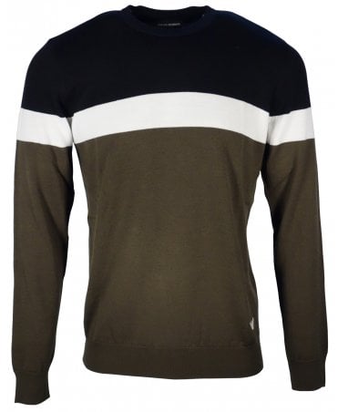 Emporio Armani Knit Block Panel Detail