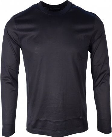 Emporio Armani Tee Long Sleeve Logo Hem