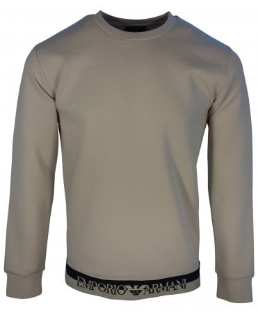 Emporio Armani Top Sweat Logo Hem Band