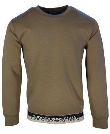 Emporio Armani Top Sweat Logo Hem Band