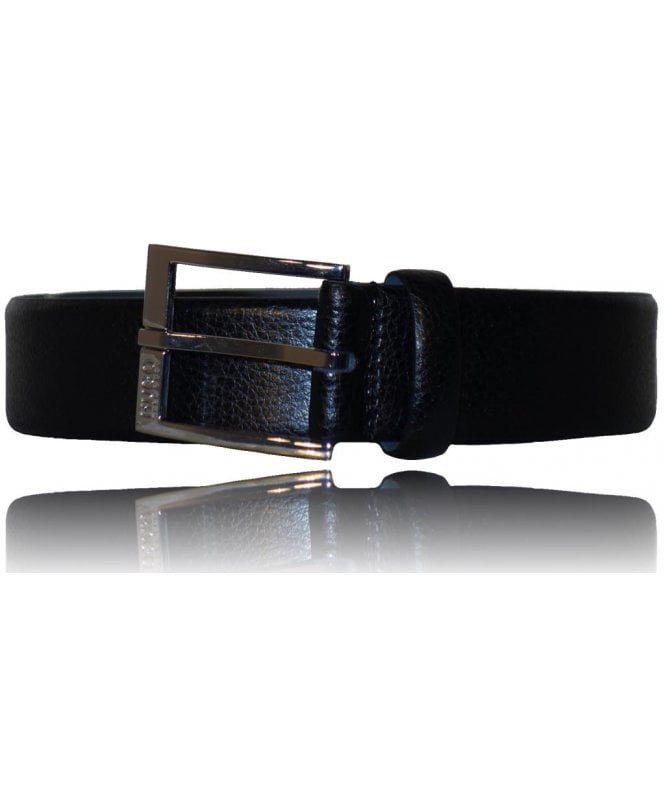 Hugo Belt Classic Textured Leather Slim