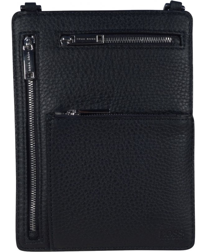 Hugo Boss Business Hugo Boss Bag Leather Zipped Neck Pouch