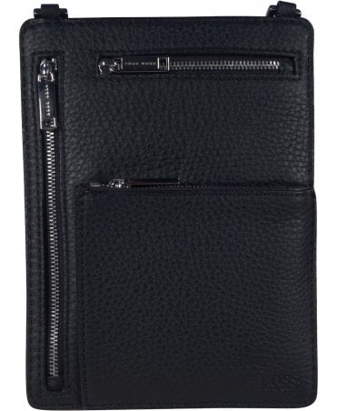 Hugo Boss Bag Leather Zipped Neck Pouch