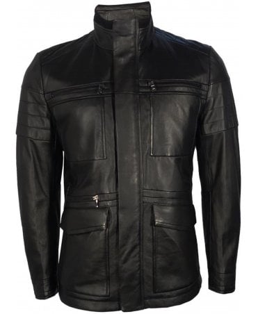 Hugo Boss Jacket Leather Field Jacket