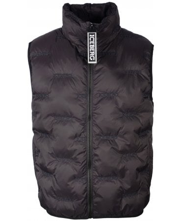Iceberg Gilet Quilted Allover Emb Logo