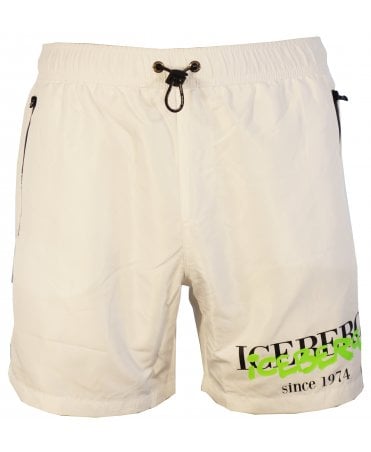 Iceberg Short Beach Zip Pockets Logo Leg