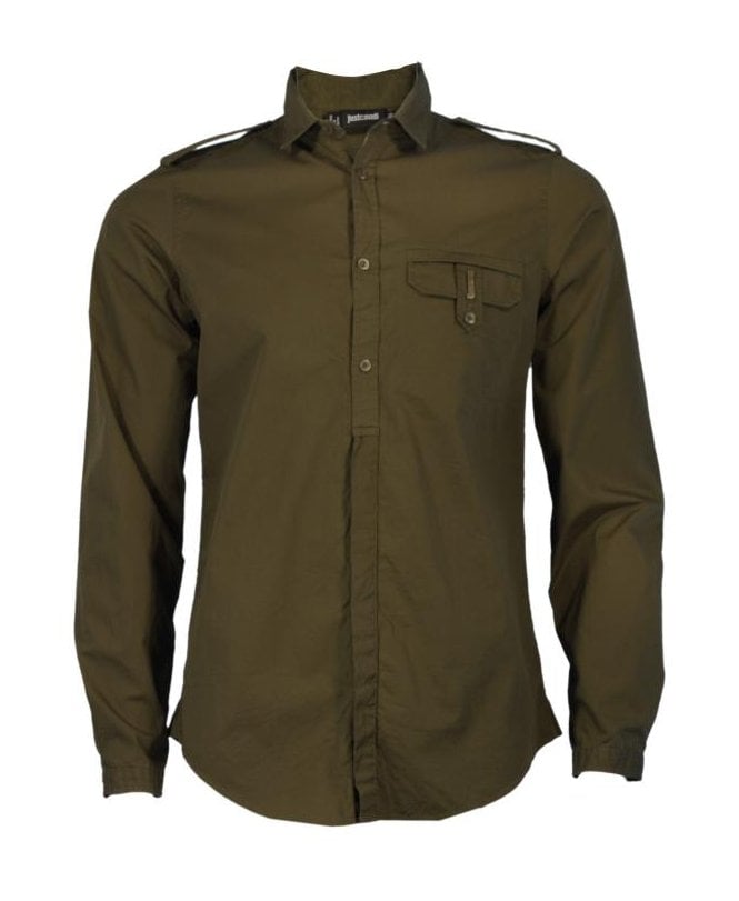 Cavalli Just Shirt With Epaulets