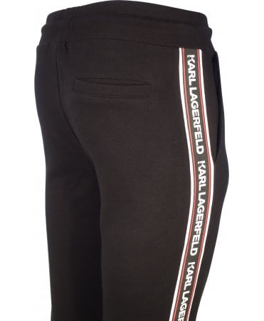 Karl Lagerfeld Bottoms Stripe Logo Print