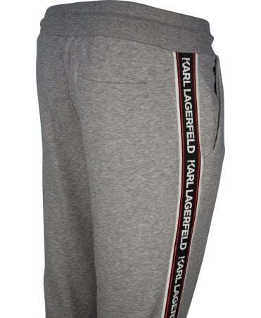 Karl Lagerfeld Bottoms Stripe Logo Print