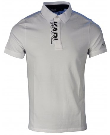 Karl Lagerfeld Polo Logo Placket/sleeve