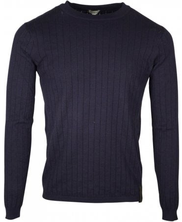 Kenzo Knit Drop Needle Rib Logo Tab Hem
